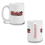 DX8136 15 Oz. The Baseballer Ceramic Mug With Full Color Custom Imprint